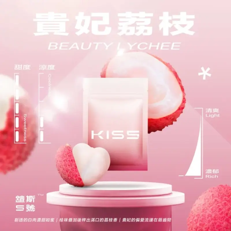 KISS-鎧斯5號一代煙彈-貴妃荔枝webp - ILIA 拓撲蒸汽 | 台灣電子煙主機煙彈一次性選物商城
