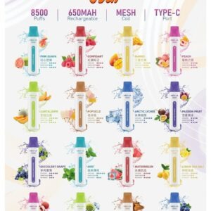魅嗨 MEHA VBar 小白條一次性 (8500口 拋棄式霧化器)